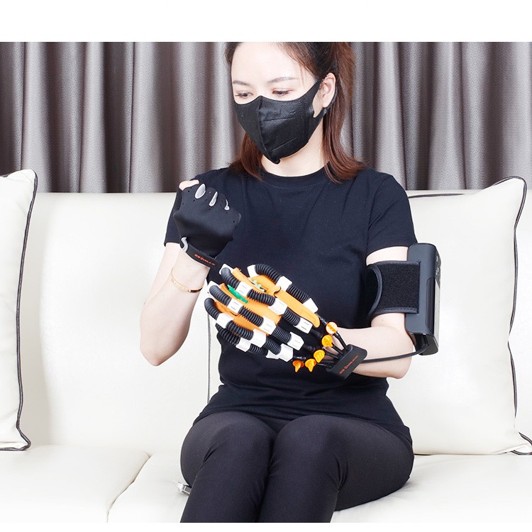 قفازات روبوت إعادة التأهيل تفعل العلاج بالصور تساعد في استعادة السكتة الدماغية شلل نصفي وظيفة اليد وظيفة الطرف العلوي الحركية ؛
